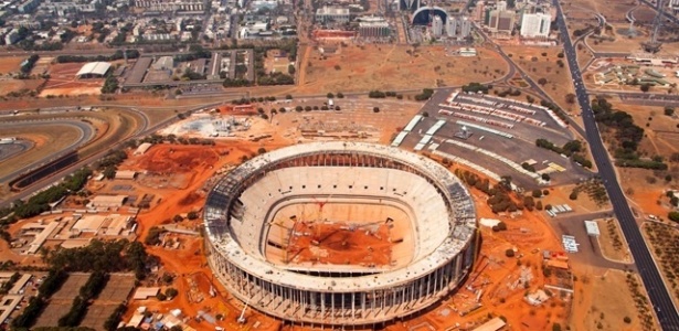 Estádio Nacional Mané Garrincha, em Brasília, registrou três acidentes em cinco meses
