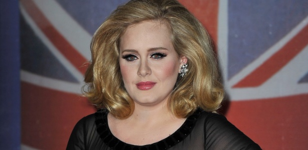 Adele no Brit Awards no 02 Arena, em Londres (21/2/12) - Gareth Cattermole/Getty Images
