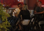 O ex-BBB Yuri namora em restaurante na Barra da Tijuca, Rio de Janeiro - Gabriel Rangel/AgNews