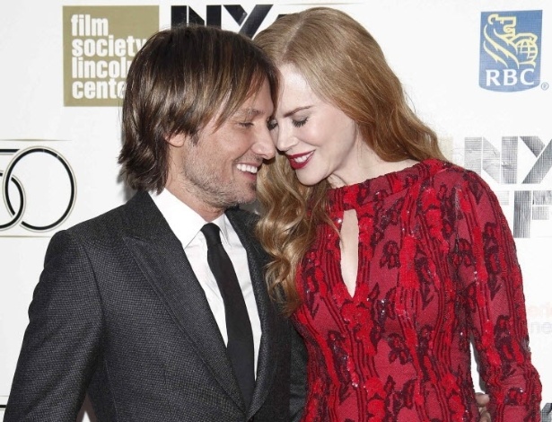 O músico Keith Urban e sua mulher Nicole Kidman na pre-estreia do filme 