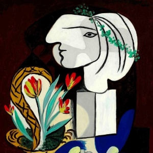 O quadro "Nature morte aux tulipes", de Picasso, é um retrato cubista de sua musa e amante Marie-Therese Walter -  Sotheby"s/Reuters