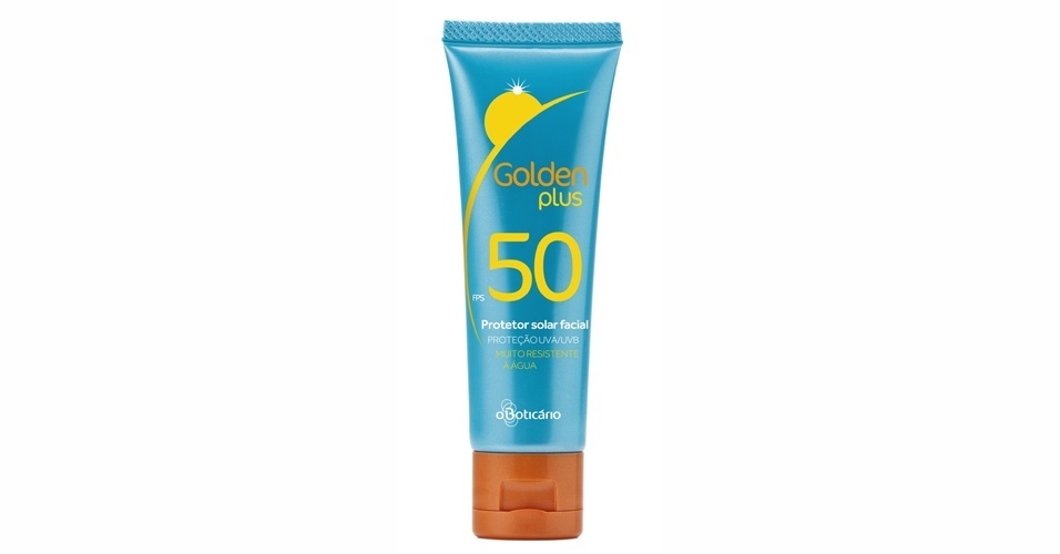 Golden Plus Protetor Facial FPS 50, de O Boticário - Divulgação
