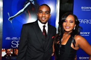 Bobbi Kristina Brown e Nick Gordon no lançamento do filme "Sparkle", em Hollywood (16/8/12) - Getty Images