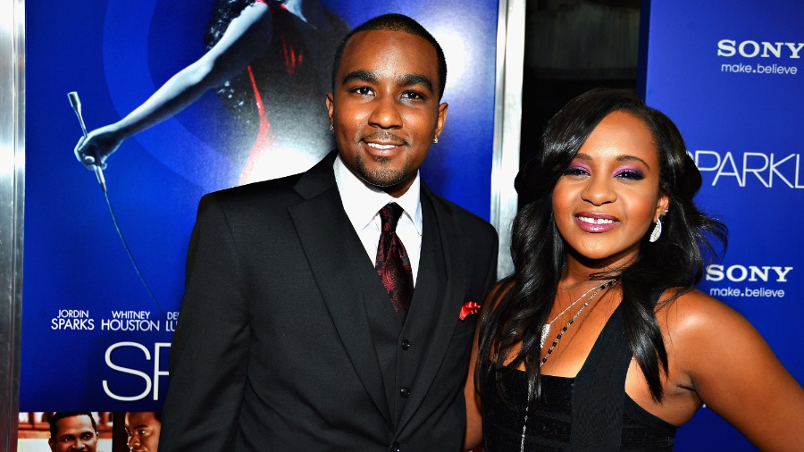 Bobbi Kristina Brown e Nick Gordon no lançamento do filme "Sparkle", em Hollywood (16/8/12) - Getty Images