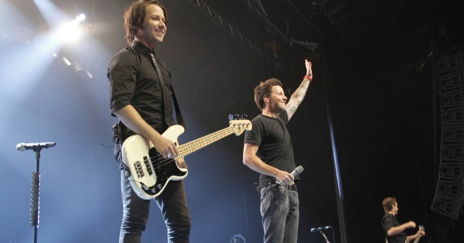 A banda canadense de rock Simple Plan se apresenta no Citibank Hall, na Barra da Tijuca, Rio de Janeiro (17/10/12) - Roberto Filho/AgNews