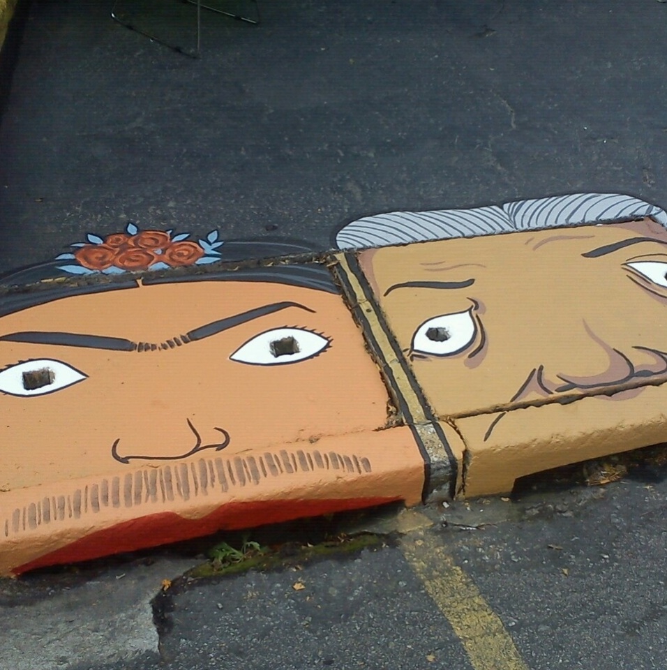 Frida Khalo e Diego Rivera são tema de boca de lobo ilustrada por Anderson Augusto e Leandro Delafuente, do coletivo 6eMeia - Divulgação