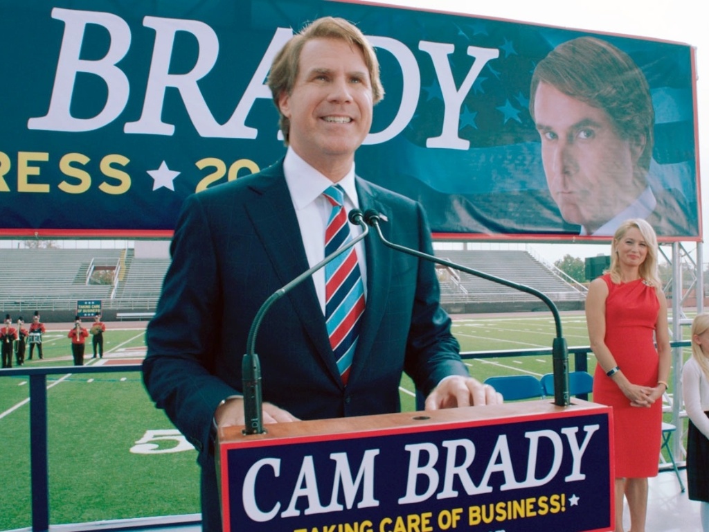 Will Ferrell interpreta o congressista Cam Brady, que tenta o quinto mandato em "Os Candidatos" - Divulgação