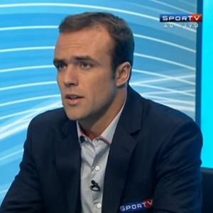 Roger participa como comentarista em programas do canal SporTV - Reprodução
