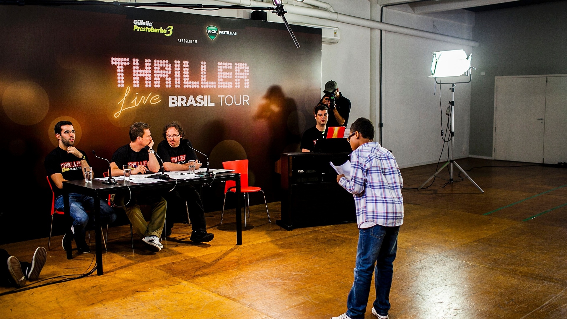 Jean Lucas, de 11 anos, chegou decidido, pediu a nota que queria para o pianista que estava auxiliando os candidatos e se apresentou para os jurados - Leonardo Soares de Souza/ UOL