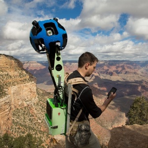 Com uma mochila ultraequipada chamada Trekker, uma equipe do Google captura imagens do Grand Canyon (Estados Unidos) - Divulgação/Google