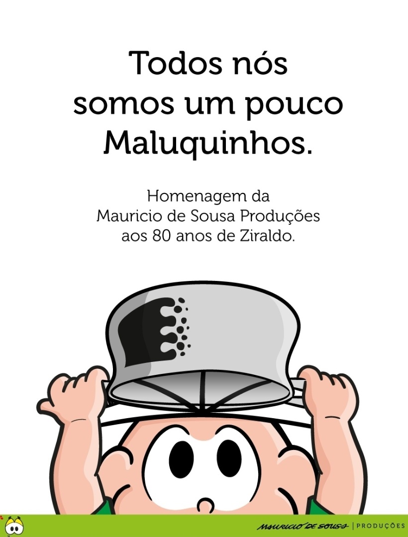 Homenagem de Maurício de Sousa para Ziraldo - Reprodução