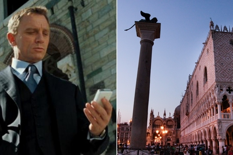 Em "007 - Cassino Royale", Daniel Craig cruza as paisagens de Veneza ao lado da atriz Eva Green