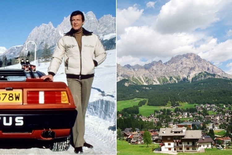 No filme "007 - Somente Para Seus Olhos" aparece um dos destinos mais bonitos de toda a italiana: a região montanhosa de Cortina d?Ampezzo, que fica perto da fronteira com a Áustria