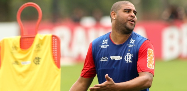 Atacante Adriano desistiu de voltar a jogar pelo Flamengo na atual temporada - Alexandre Vidal/Fla Imagem