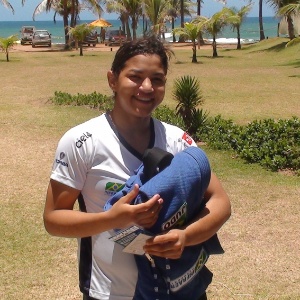 Sarah Menezes após treino em Salvador, para o Mundial por equipes - José Ricardo Leite/UOL