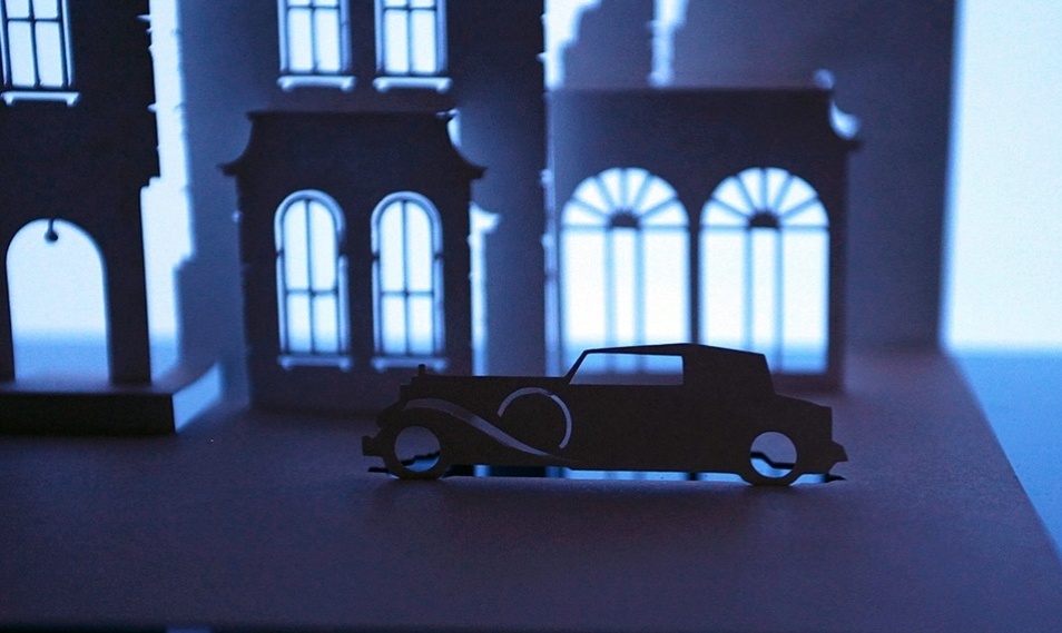 Detalhe do carro de Gomes na casa que representa "A Família Addams"  - Divulgação