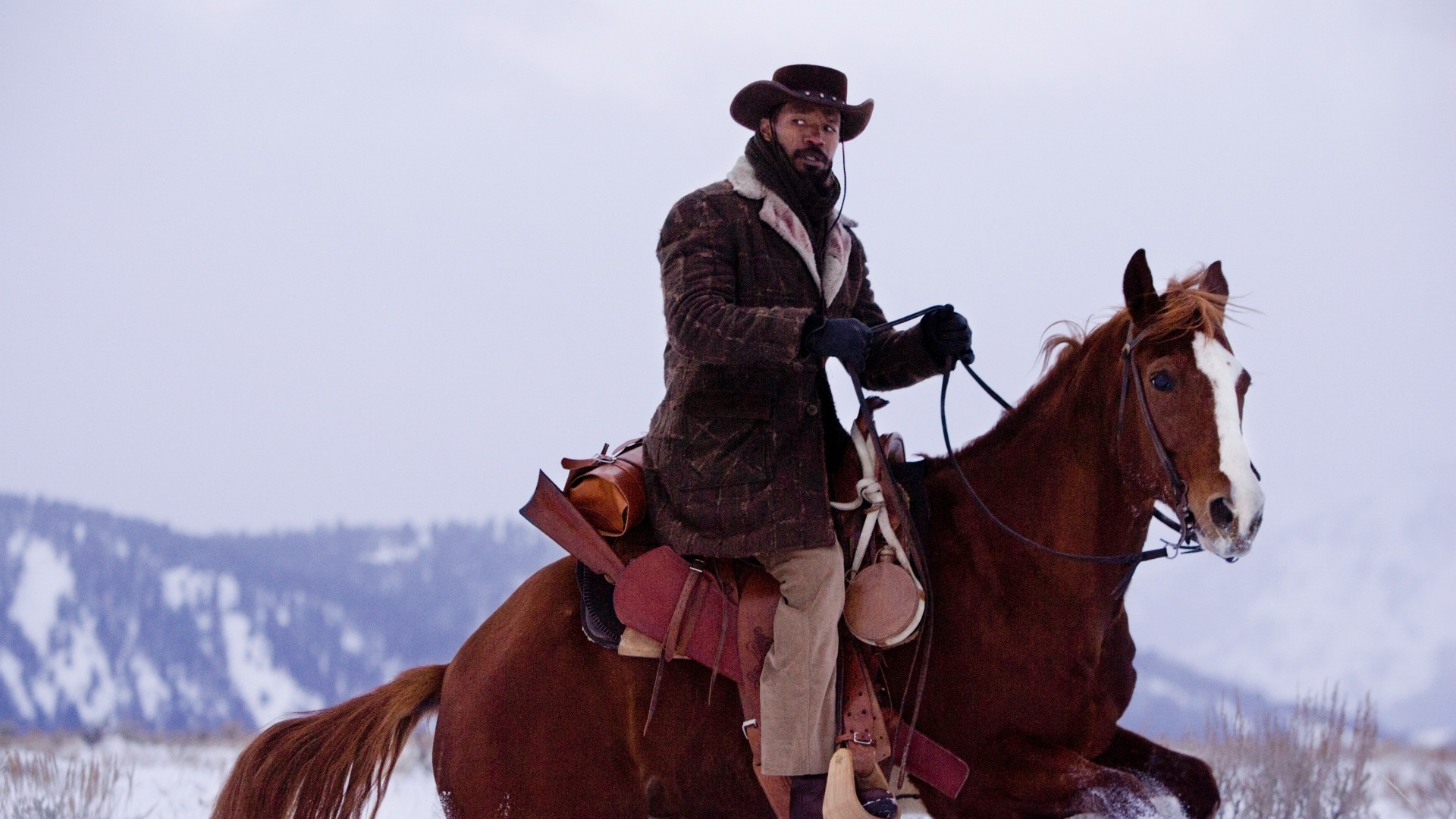 Novas imagens de "Django Livre", novo longa de Quentin Tarantino foram divulgadas (29/10/12). O ator Jamie Foxx está no elenco - Divulgação/Sony Pictures