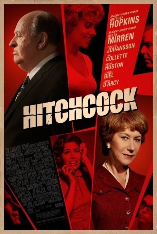 Pôster de "Hitchcock", filme que retrata os bastidores da produção do clássico "Psicose". Com Anthony Hopkins, Helen Mirren, Scarlett Johansson e Jessica Biel no elenco, o longa deve estrear em novembro nos Estados Unidos, mas ainda não tem data prevista para o Brasil (29/10/12) - Divulgação