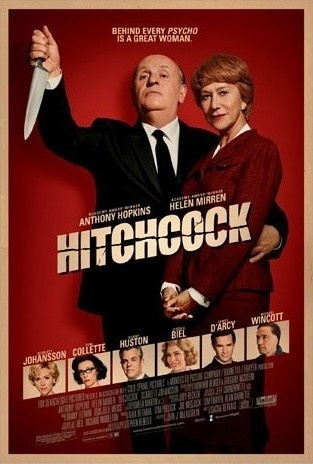 Pôster de "Hitchcock", filme que retrata os bastidores da produção do clássico "Psicose". Com Anthony Hopkins, Helen Mirren, Scarlett Johansson e Jessica Biel no elenco, o longa deve estrear em novembro nos Estados Unidos, mas ainda não tem data prevista para o Brasil (29/10/12) - Divulgação