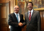 Haddad e Alckmin se encontram e discutem trabalho em parceria - Marcos Bezerra/Futura Press/Estadão Conteúdo