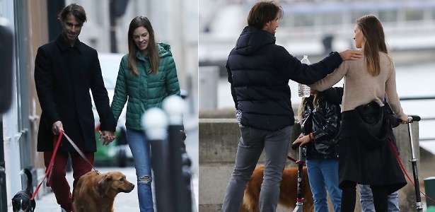 A atriz Hilary Swank passeia de mãos dadas com o novo namorado Laurent Fleury nas ruas de Paris (30/10/12)