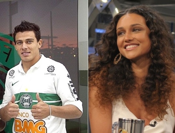 Atriz Débora Nascimento também é a musa do lateral Ayrton (Coritiba); a Tessália de Avenida Brasil é a preferida dos jogadores