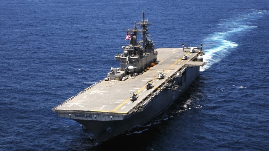 Navio USS Wasp, da Marinha dos EUA - AFP