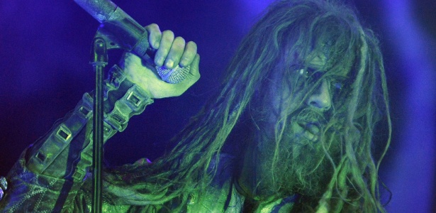 O vocalista Rob Zombie, com o mesmo visual que o consagrou na banda White Zombie - EFE