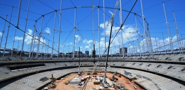 Obras da Arena Fonte Nova, em Salvador, serão integralmente pagas pelo governo da Bahia
