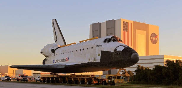 O ônibus espacial aposentado Atlantis, da Nasa, no Centro Espacial Kennedy - Reuters/Joe Skipper
