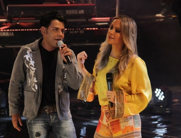 Claudia Leitte canta com Pablo na gravação do primeiro DVD do cantor de arrocha em Salvador  (2/11/12) - Milene Cardoso/AgNews