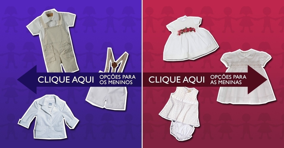 ilustras, roupas, batizado - Arte/UOL