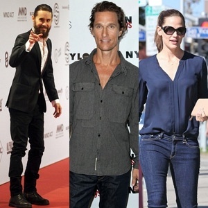 Jared Leto, Matthew McConaughey e Jennifer Garner, elenco de "Dallas Buyers Club"  - Fotomontagem/UOL