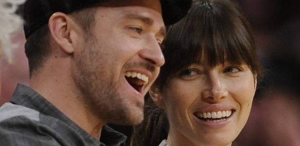 Justin Timberlake e Jessica Biel participam de evento esportivo em Londres