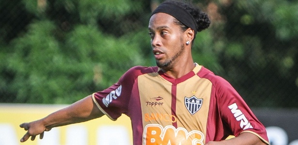 Ronaldinho foi poupado da atividade desta sexta e ficou no hotel da Cidade do Galo - Bruno Cantini/Site do Atlético-MG