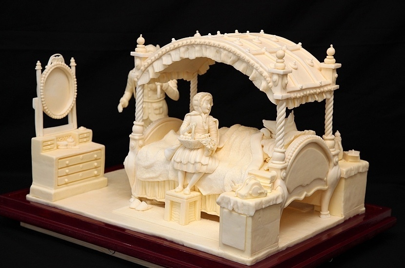 Um ex-chef conseguiu a medalha de ouro para a Grã-Bretanha nas Olimpíadas de Culinária ocorridas na Alemanha graças às suas esculturas com manteiga - Caters 