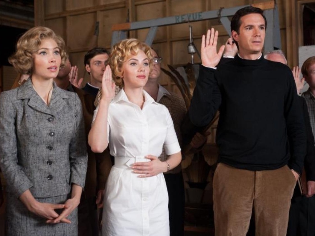 Cena de "Hitchcock", filme que retrata os bastidores da produção do clássico "Psicose", de 1960, com base no livro 'Alfred Hitchcock and the Making of Psycho', de Stephen Rebello. Dirigido por Sacha Gervasi e com Anthony Hopkins, Helen Mirren, Scarlett Johansson e Jessica Biel no elenco, o longa deve estrear em novembro nos Estados Unidos, mas ainda não tem data prevista para o Brasil (7/11/12) - Divulgação