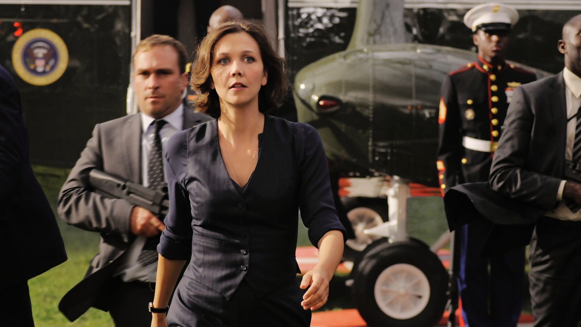 Cena do filme "O Ataque", de Roland Emmerich, estrelado por Jamie Foxx, Channing Tatum e Maggie Gyllenhaal - Divulgação / Sony Pictures