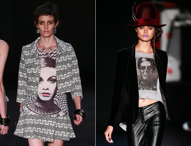 A modelo britânica Twiggy virou camiseta nas coleções da Oh, Boy! e Ausländer - Alexandre Schneider/UOL