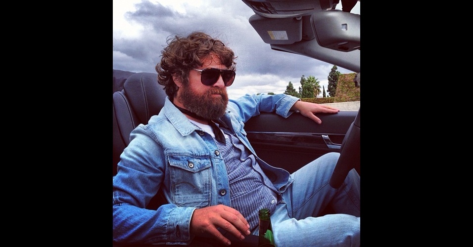 22.out.2012 - Foto publicada pelo diretor Todd Phillips mostra o ator Zach Galifianakis no set do filme "Se Beber, Não Case 3" - Reprodução/Instagram/toddphillips1