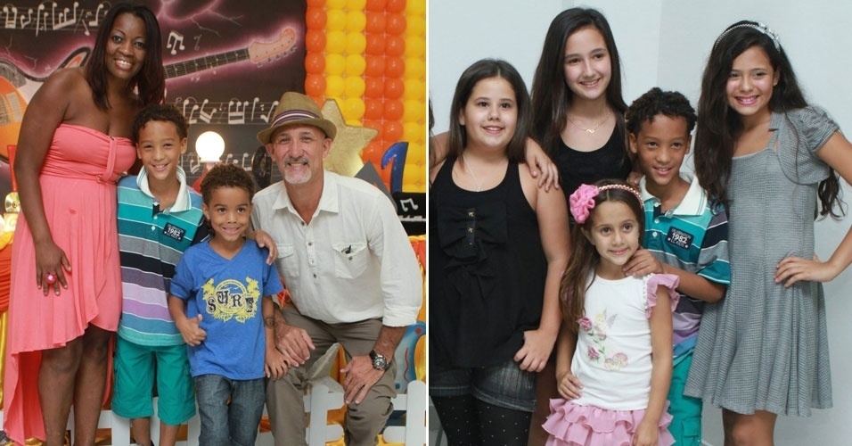 Nicollas Paixão, da novela "Cheias de Charme", comemora aniversário de 10 anos com família, a atriz Ana Karolina Lannes, a Ágata de "Avenida Brasil", e amigos em Jacarepaguá, no Rio 