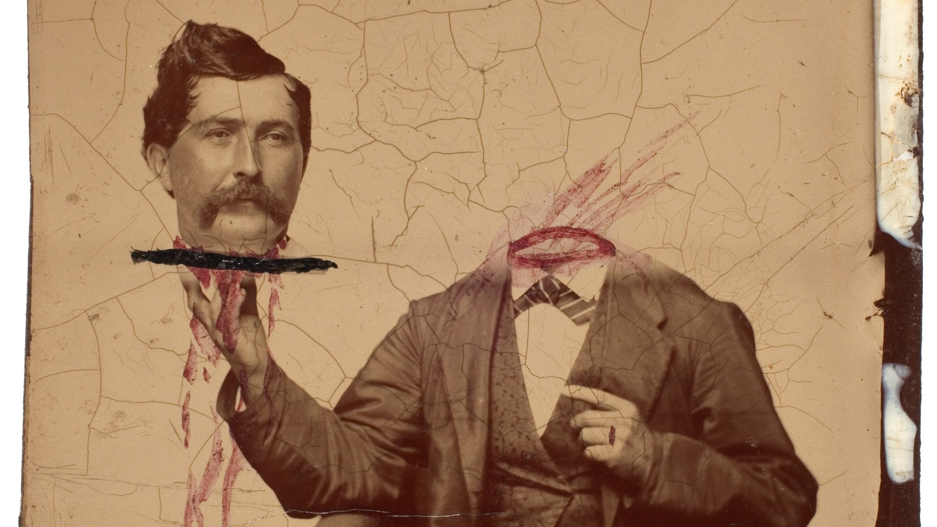 Fotografia de 1865 que integra a mostra "Faking It: Manipulated Photography Before Photoshop" do Metropolitan Museum of Art, de Nova York  - Divulgação/MET