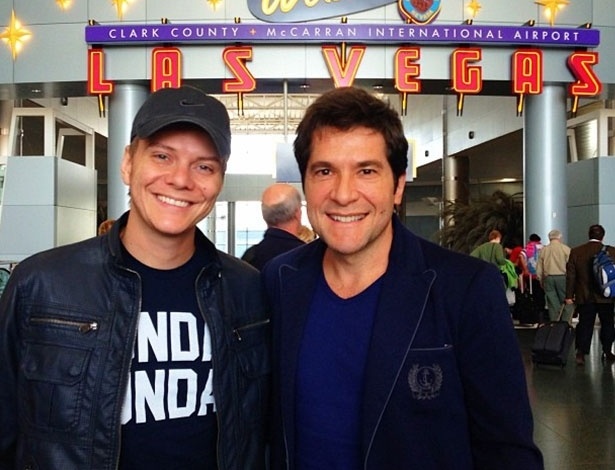 Michel Teló e Daniel em Las Vegas para o Grammy Latino (13/11/12) - Reprodução/Instagram