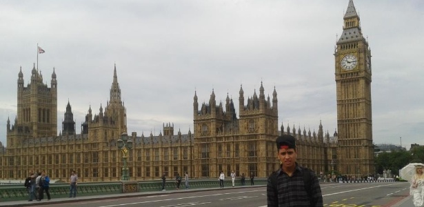 O adolescente Kevin Nicolas Alves, 15, conheceu Londres durante um intercâmbio de férias em 2012 - Acervo Pessoal