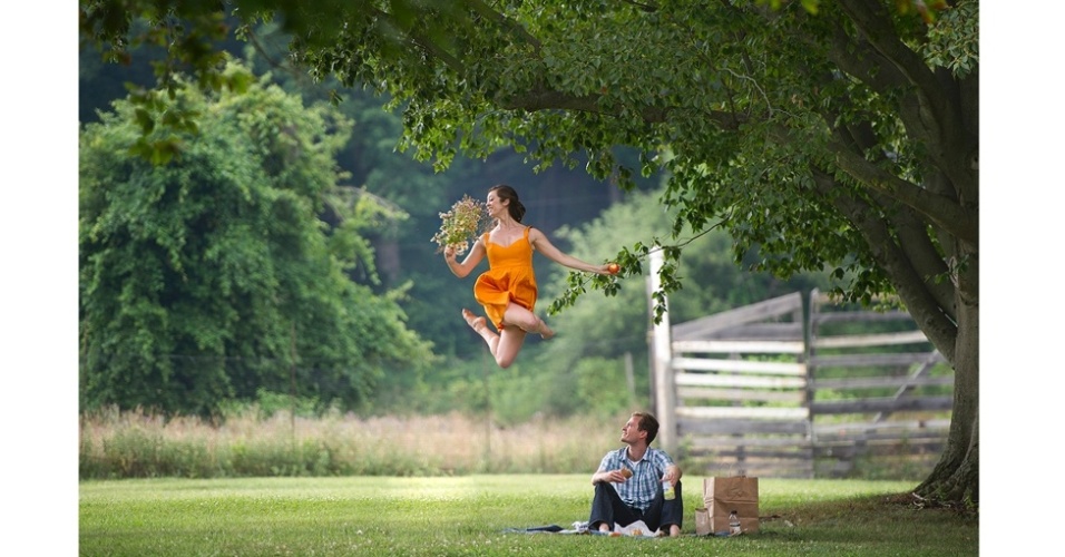 A intenção de Jordan era quebrar com o padrão das fotos de dança e criar imagens que pudessem tocar a todos, e não somente fãs de dança - Jordan Matter. Do livro "Dancers Among Us: A Celebration of Joy in the Everyday"