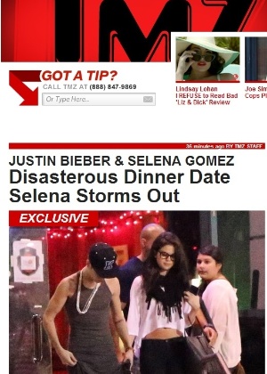 Selena Gomez deixa restaurante em que jantou com Justin Bieber (16/11/12)