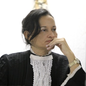 Juíza Marixa Rodrigues durante audiência no julgamento do goleiro Bruno e de mais quatro réus - Alex de Jesus/O Tempo/Estadão Conteúdo