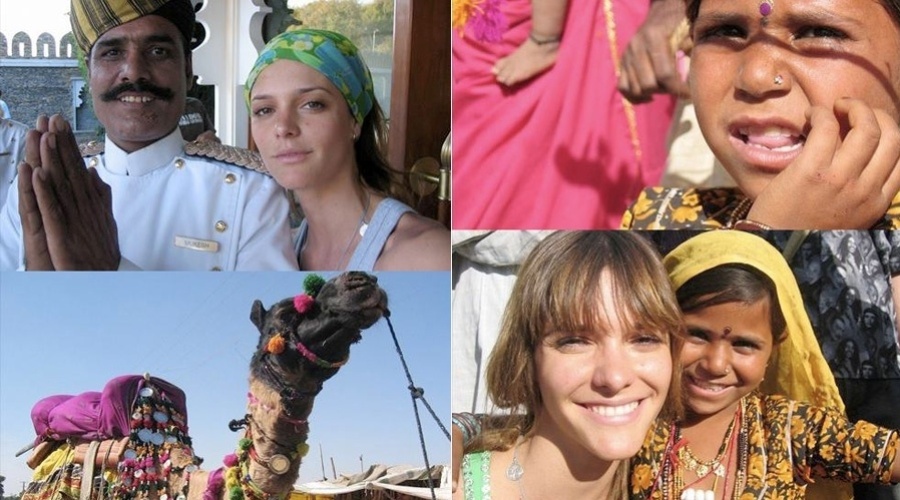 A apresentadora Fernanda Lima divulgou, por meio de sua página do Facebook, fotos de uma viagem feita à Índia (21/11/12)