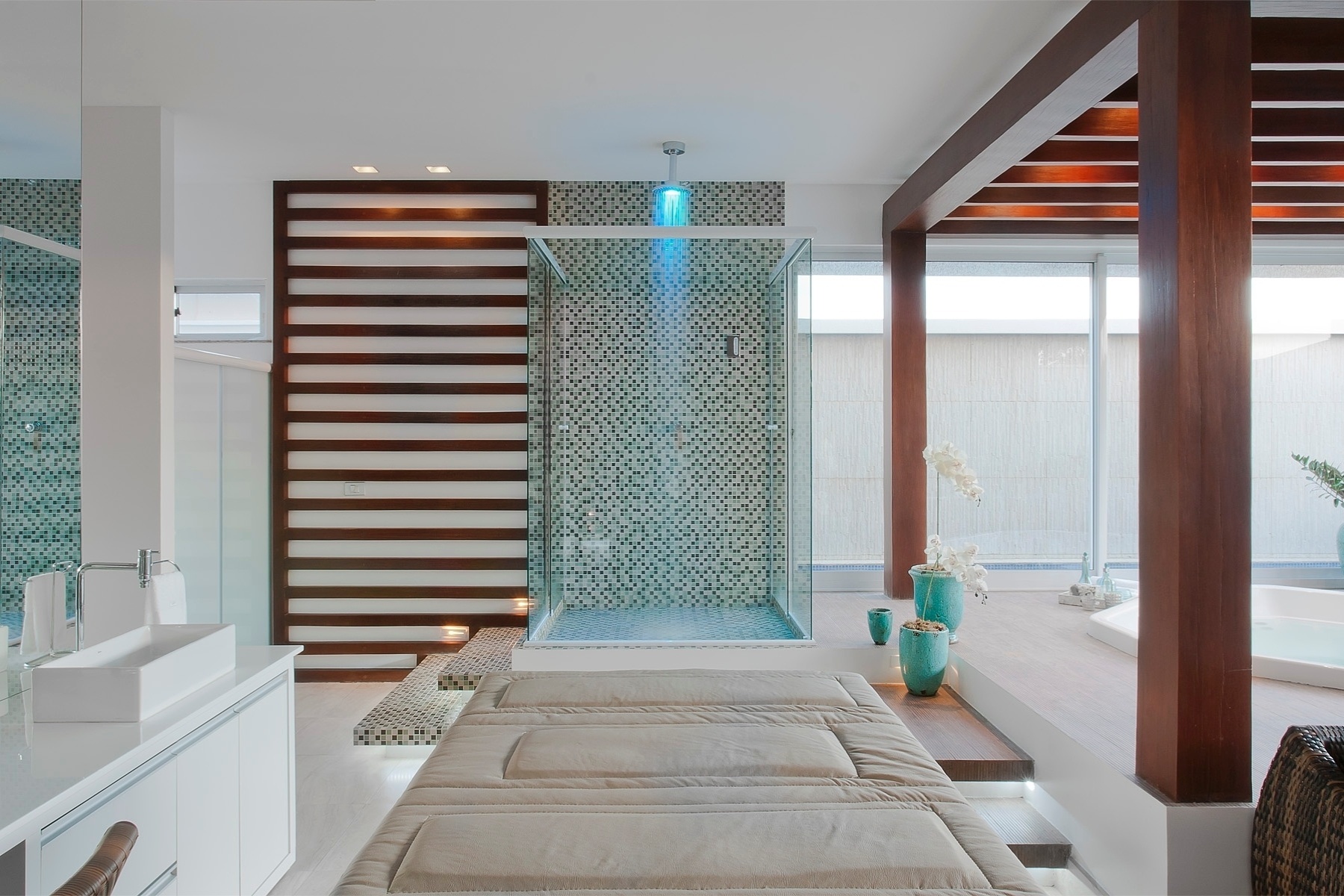 Categoria Residencial, prêmio Regional Centro-Oeste, Norte e Nordeste (Teresina): banheiro criado por Flávio Melo Franco. O prêmio "Um Sonho de Banheiro", da Deca, recebeu em sua 17ª edição mais de 900 trabalhos - Divulgação