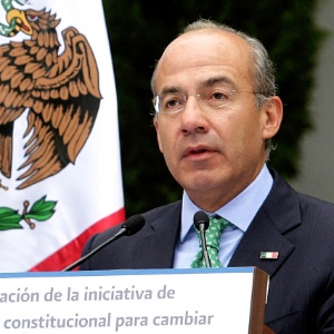O ex- presidente mexicano Felipe Calderon em imagem de 22 de novembro - Presidencia/AFP